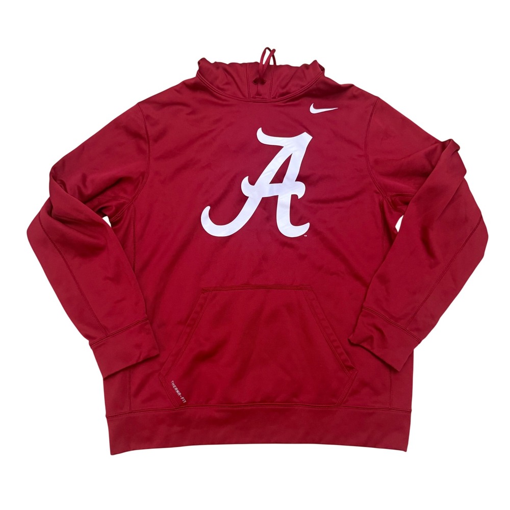 Alabama Crimson Tide NCAA X Nike Therma-FIT Hoodie Sweatshirt Men's Size Large